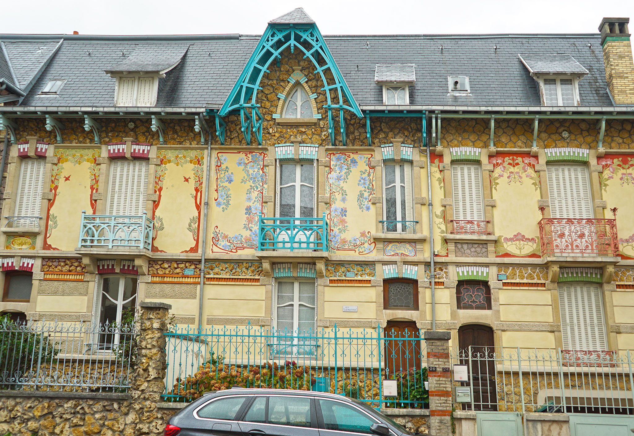Villa Clématites, Nancy (modified image by G.Garitan)